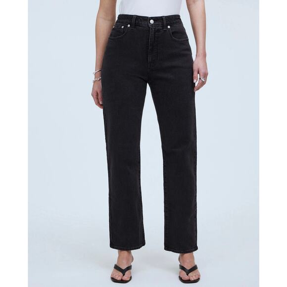MADEWELL Black Belmere Wash The Curvy '90s Straight Jean Size 26 - Picture 2 of 9